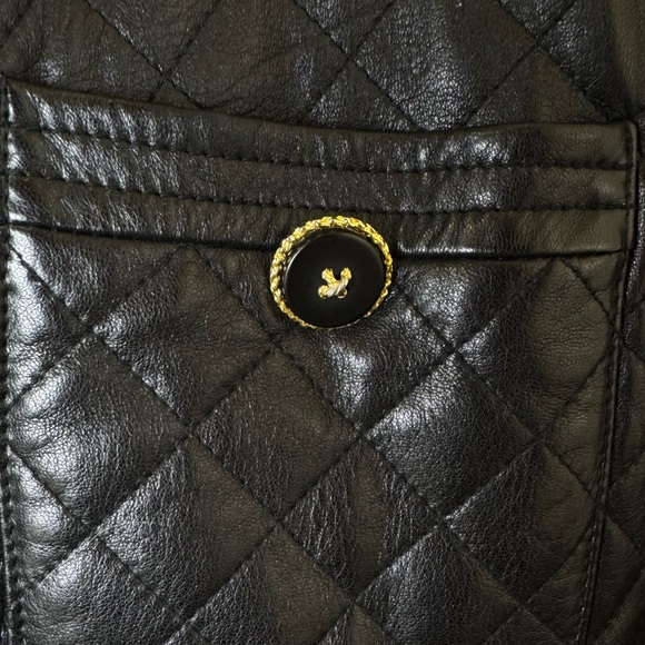 Vintage Carlisle 100% Leather Quilted Jacket, Women’s 8 - Picture 5 of 5